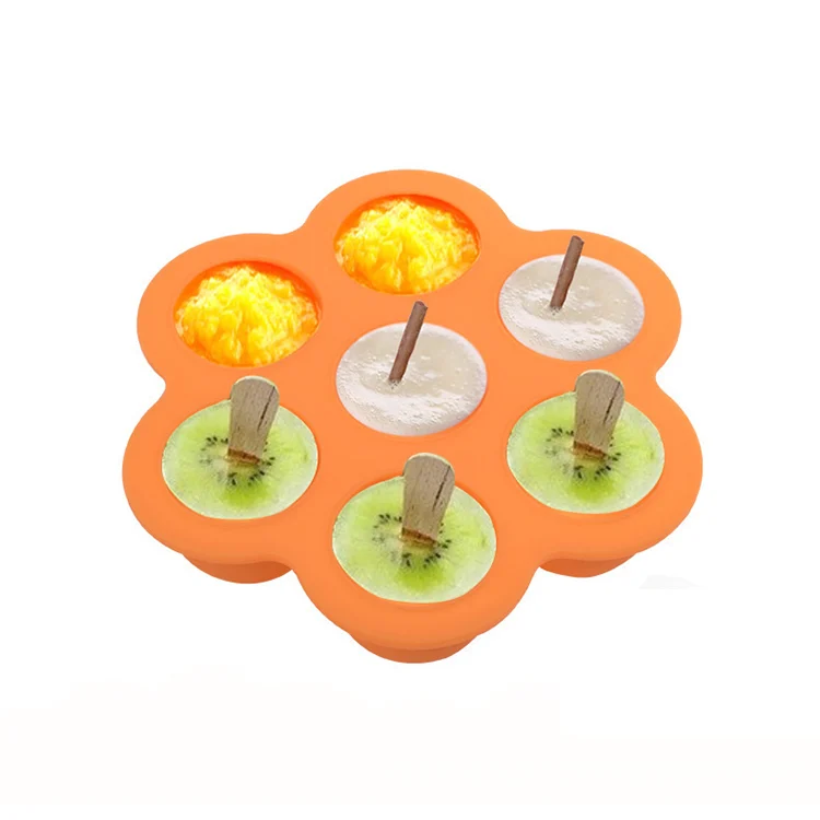 Silicone tray with lid open, showing the smooth interior surface