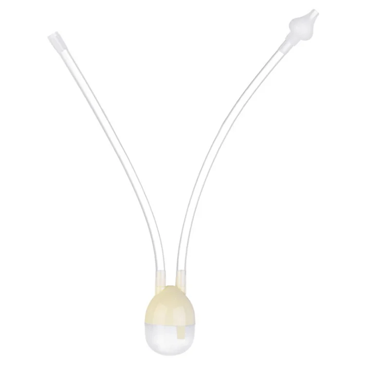 Close-up of the U-shaped silicone tip and slanted suction tube