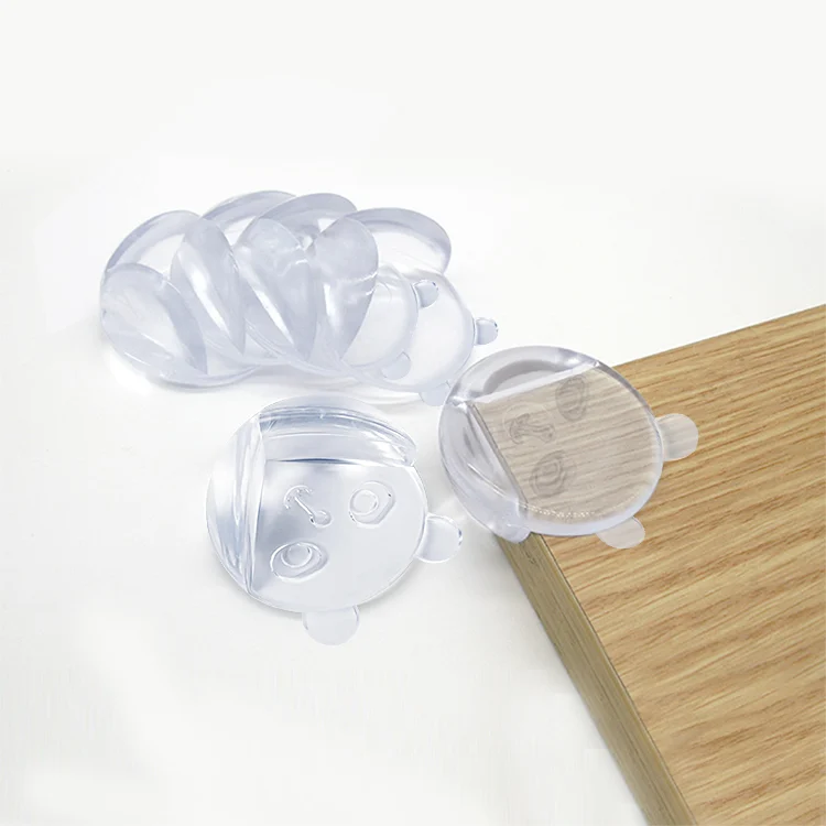 Side view of the silicone corner guard showing thickness and flexibility