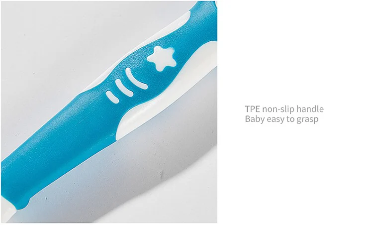 Standable Baby Feeding Spoon&Fork Set