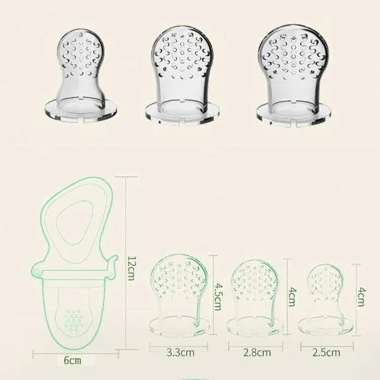Baby Food Fruit Pacifier Feeder with Dust-free Cover