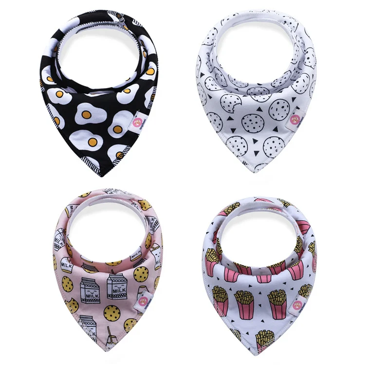 Close-up of the nickel-free snap on a bandana bib