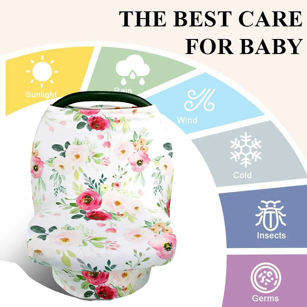 All-in-1 Cotton Baby Nursing Breastfeeding Cover Cover Stroller Covers