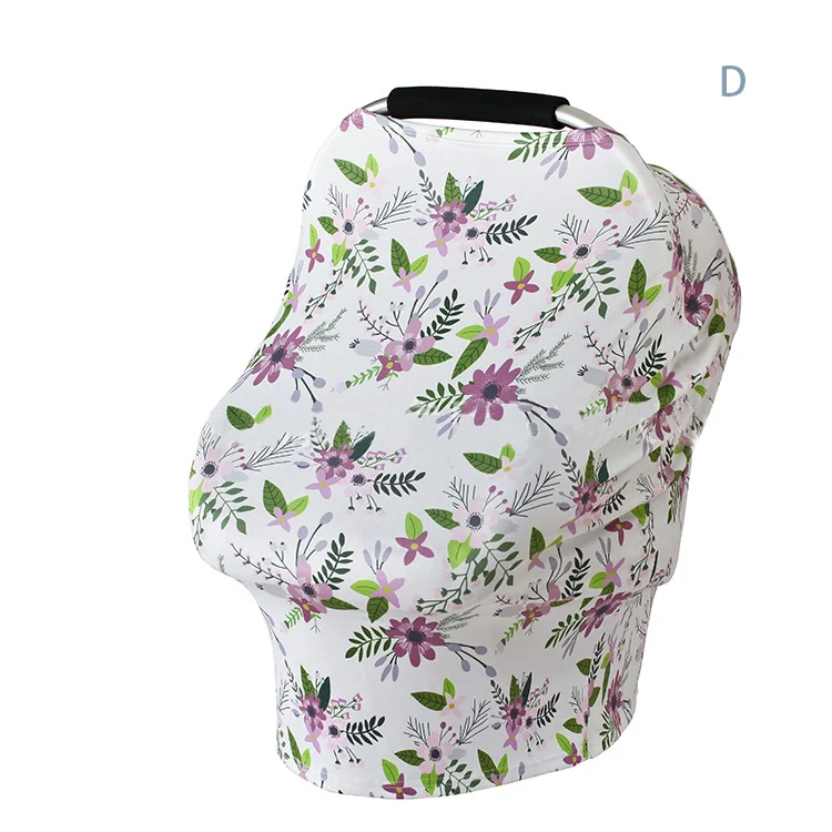 Close-up of the soft cotton fabric with flower pattern