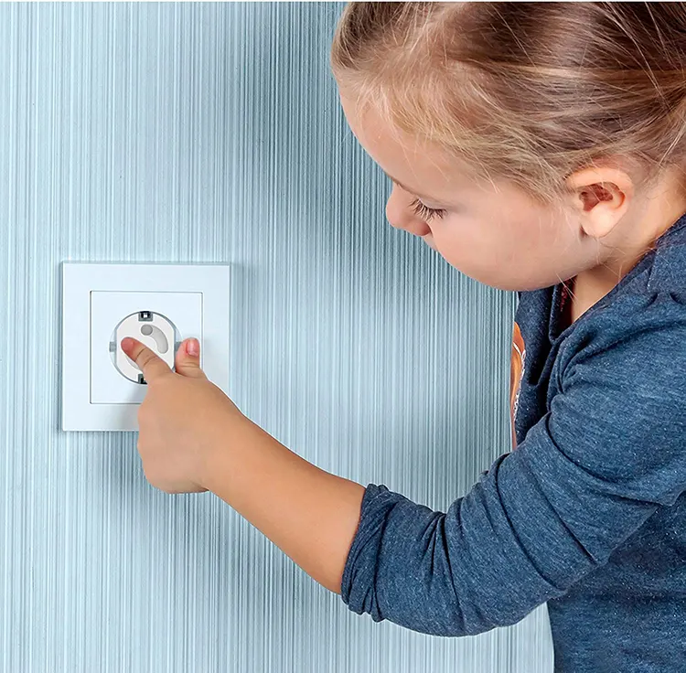 EU Baby Child Plastic Retractable Safety Socket Cover