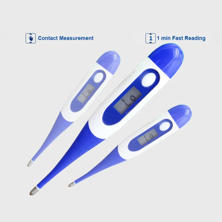 Digital thermometer in a gift box with packaging artwork