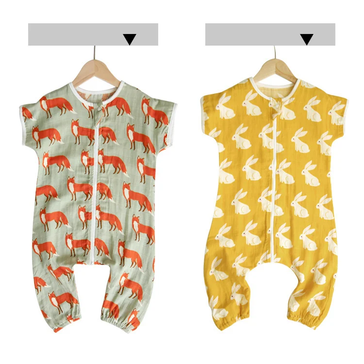 Pink infant romper with short sleeves and open front