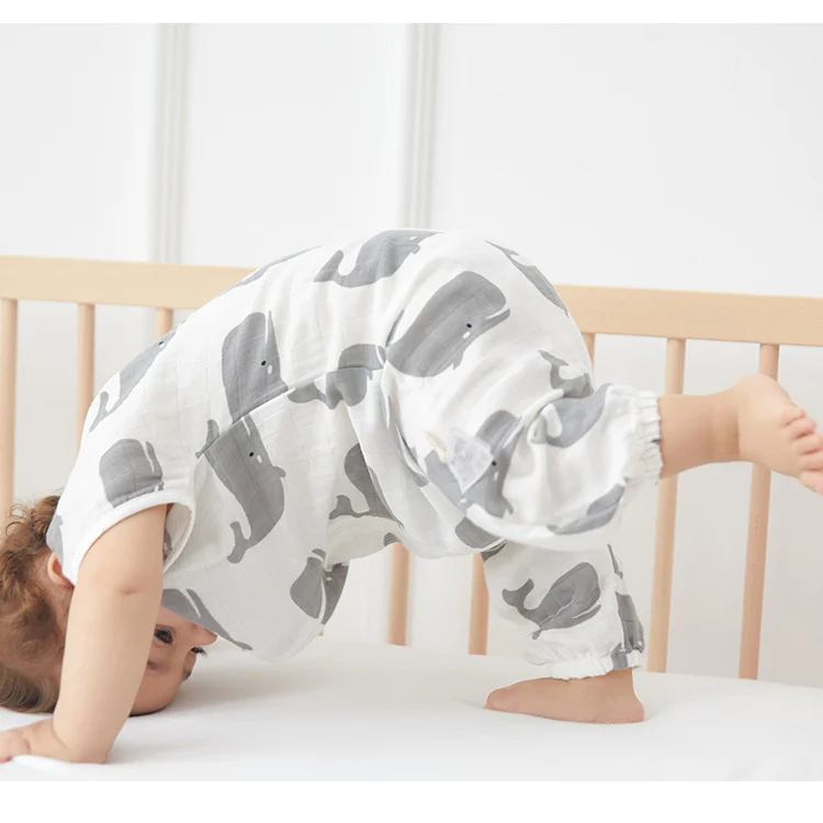 Romper worn by a baby in a photo shoot setting