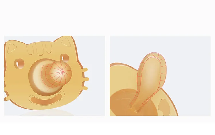 Pacifier removed from PP storage box, showing full body and clip