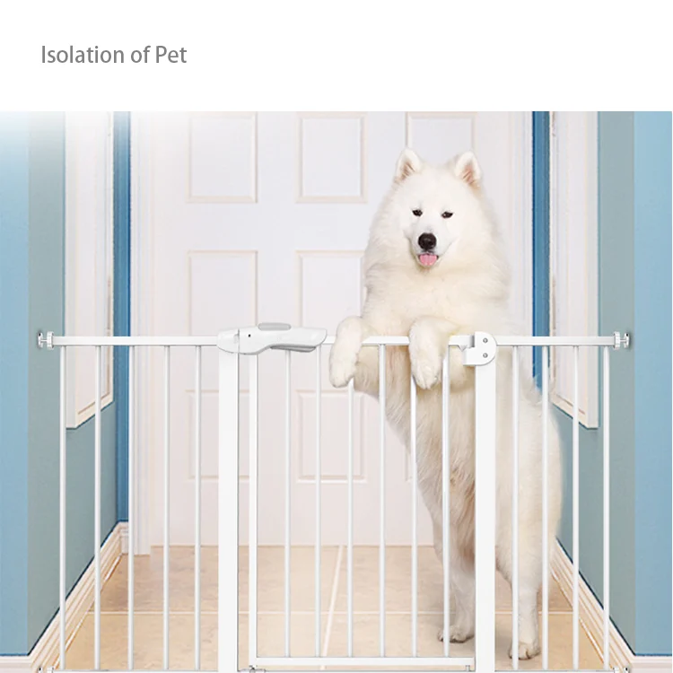 Gate folded flat with mesh panel compressed, showing compact storage size