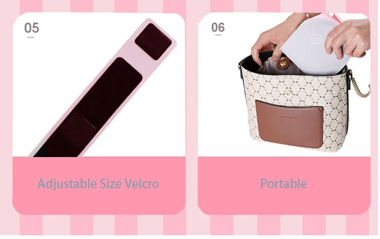 Heat belt with the battery inserted and ready for use