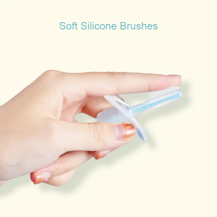 Toothbrush with safety cover removed, showing the brush head