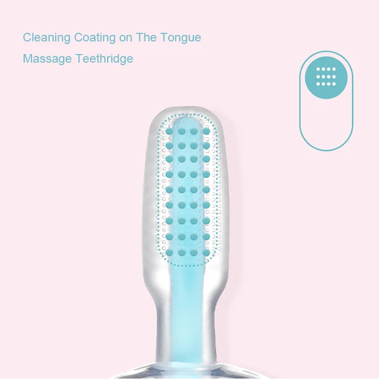 Training Stand-able Anti-Choking Silicone Baby Toothbrush