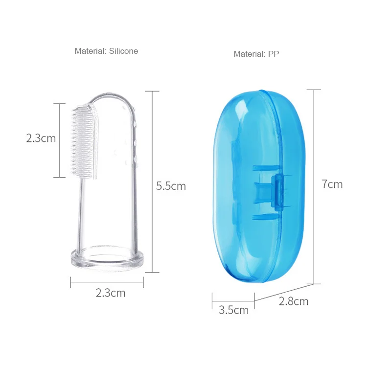 Train toothbrush with the handle side up, showing the ergonomic grip