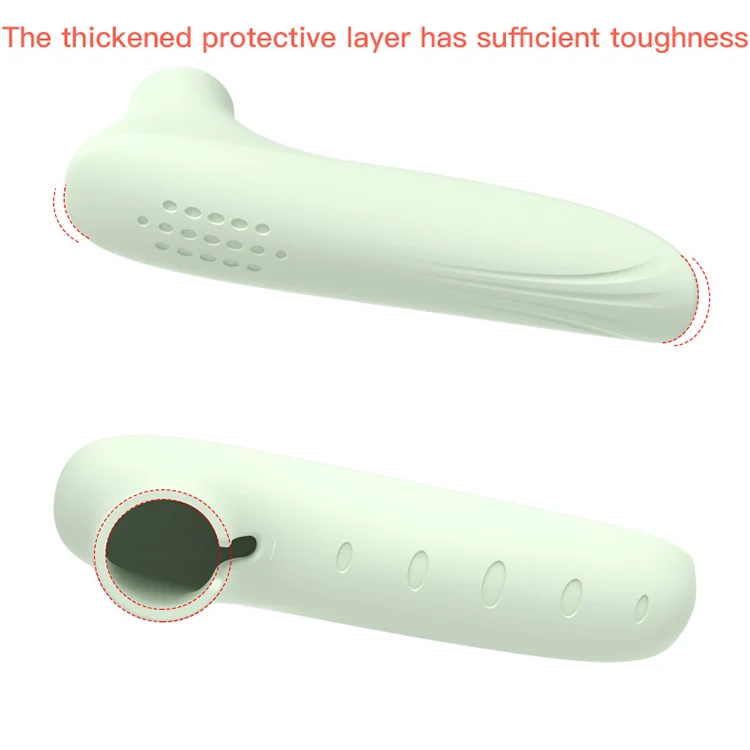 Top-down view showing the full circular fit around a door handle