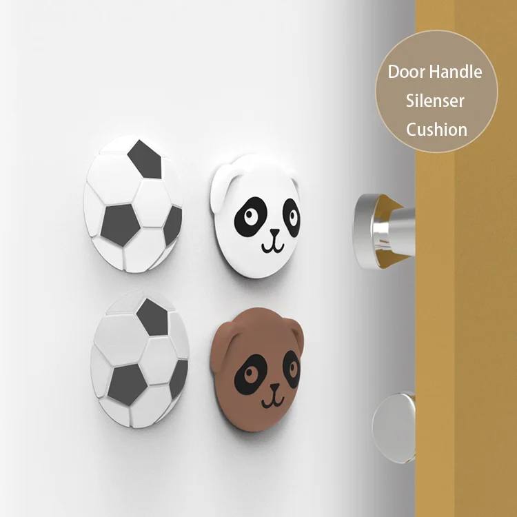Silicone pad on a refrigerator door handle, demonstrating use in kitchen