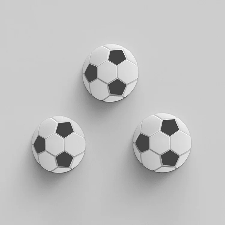 U-shaped silicone anti-collision pad in white, shown on a door handle