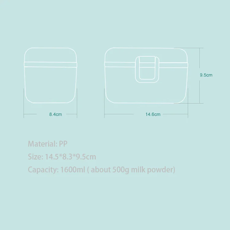 Baby Milk Powder Container with Scoop