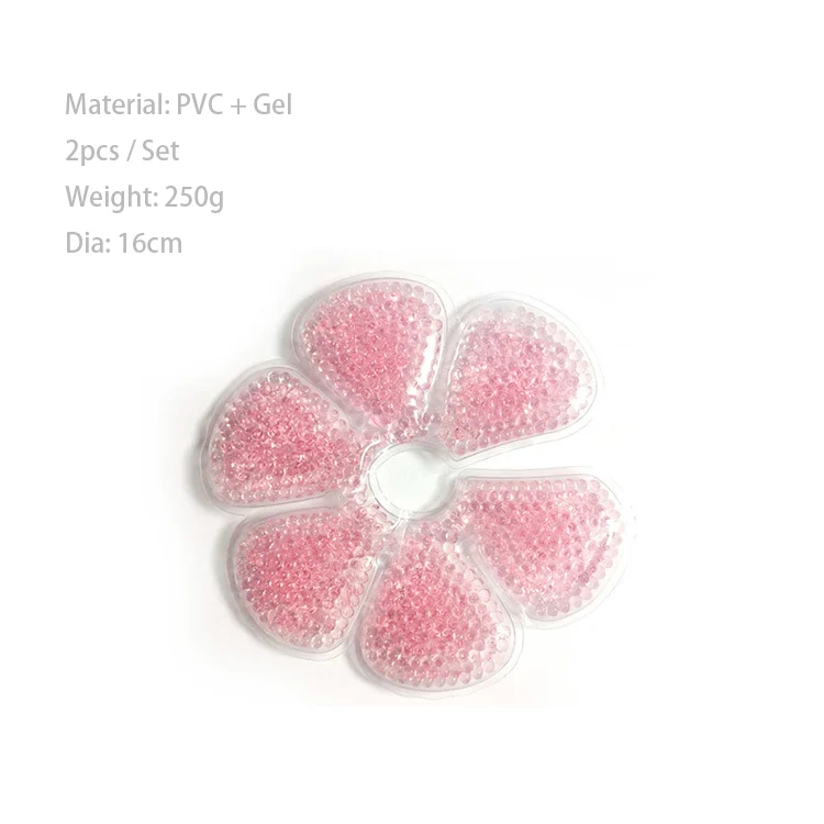 Breast gel pad heated in hot water for hot therapy