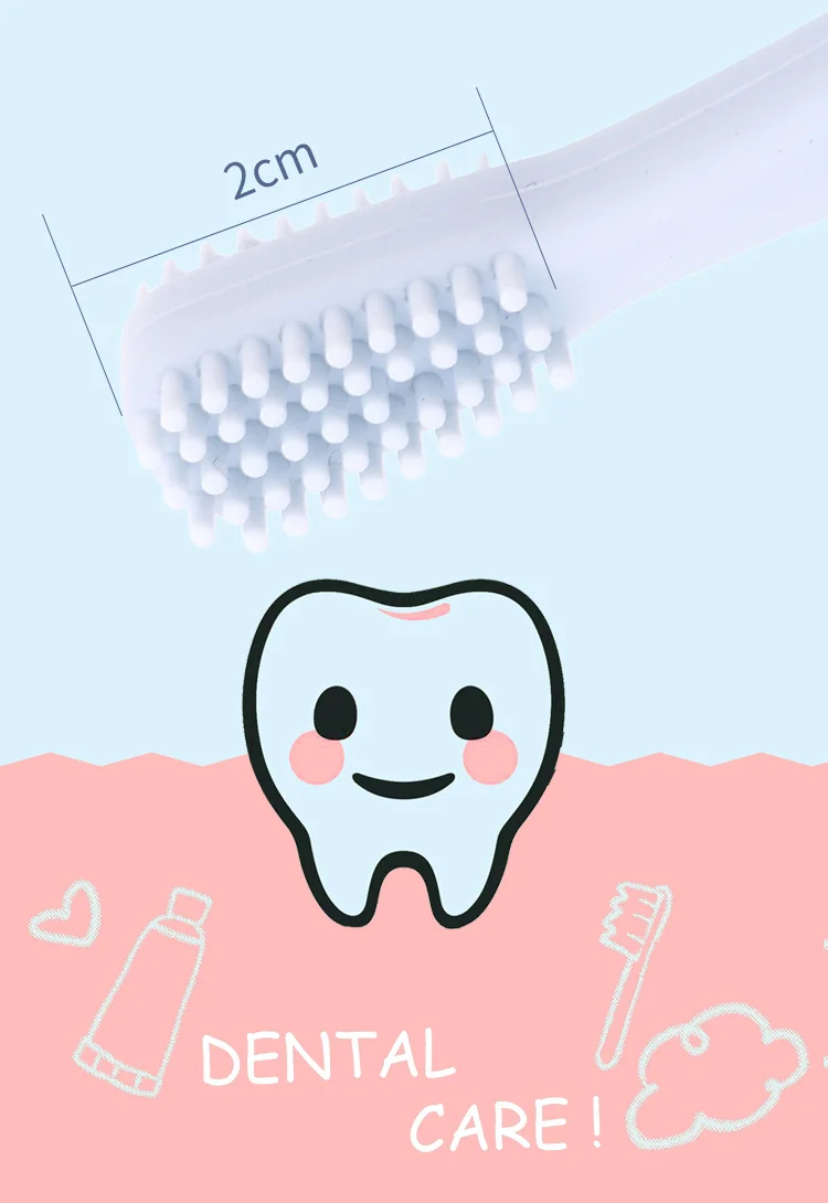 Green silicone toothbrush with bristles removed, showing the base and handle