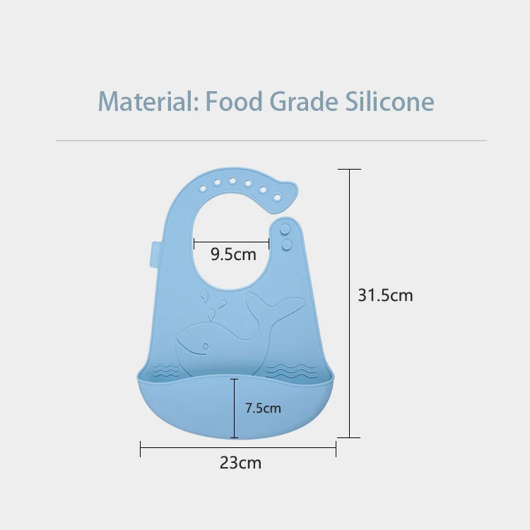 Bib in use during a meal, protecting the child's clothes from spills