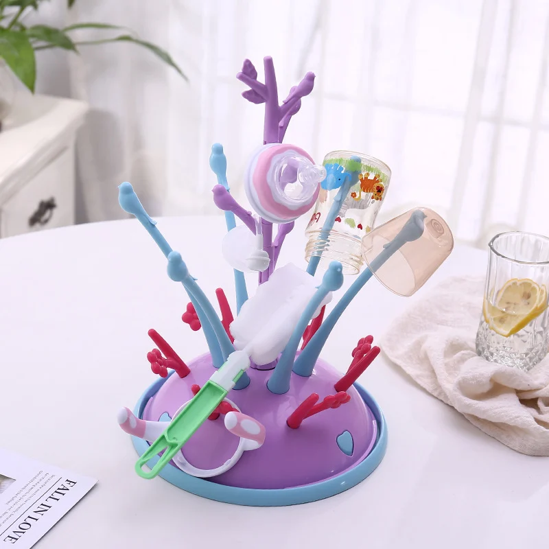 Giftbox packaging for the baby bottle drying rack with animal pattern