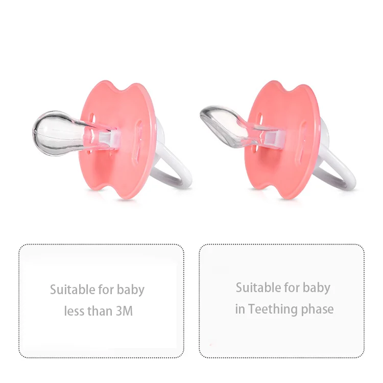 Pacifier set displayed in a retail-ready PP box