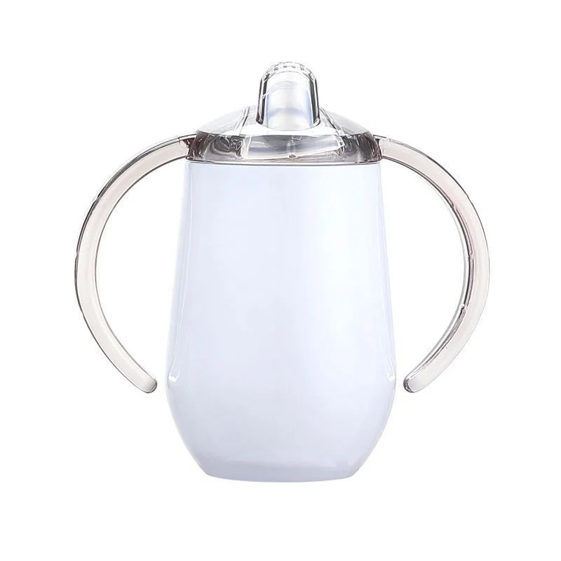 10 oz No-Spill Stainless Steel Insulated Sippy Cup for Toddler Baby