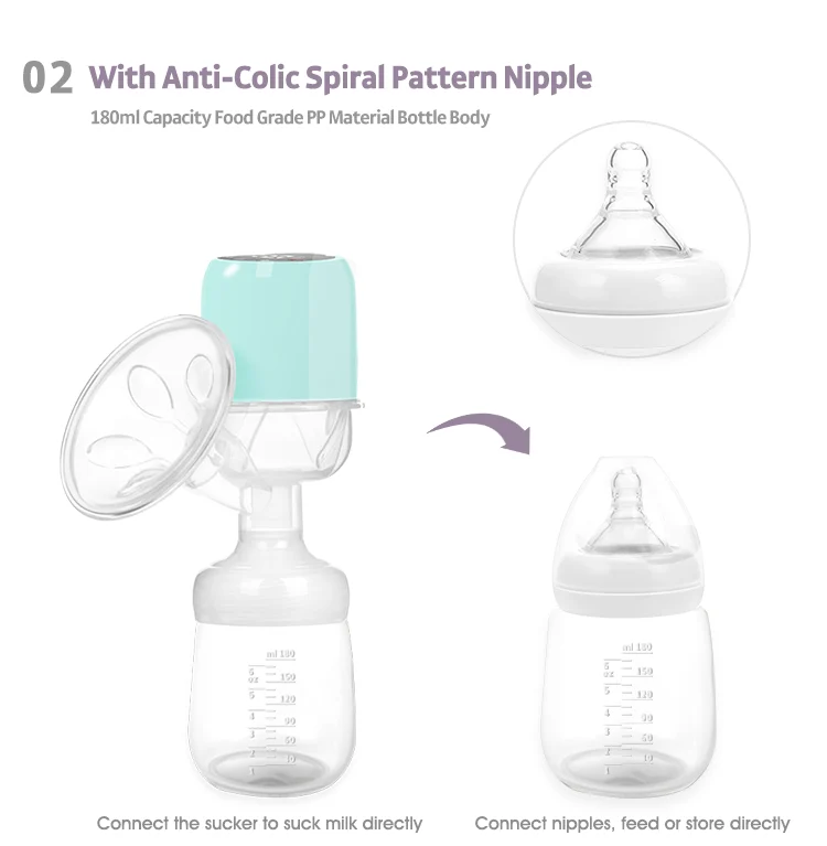 Breast pump charging via USB cable from a laptop