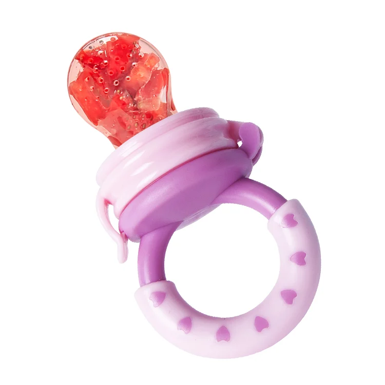Close-up of the soft silicone nipple with safety lock design and antiskid handle