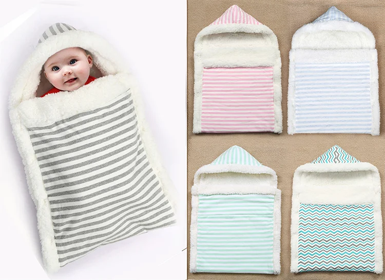Stroller wrap sleeping bag folded into a compact bundle