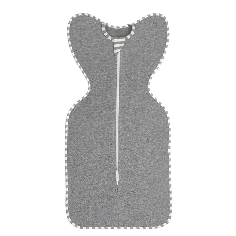 Baby sleep sack laid flat showing full length and zipper access
