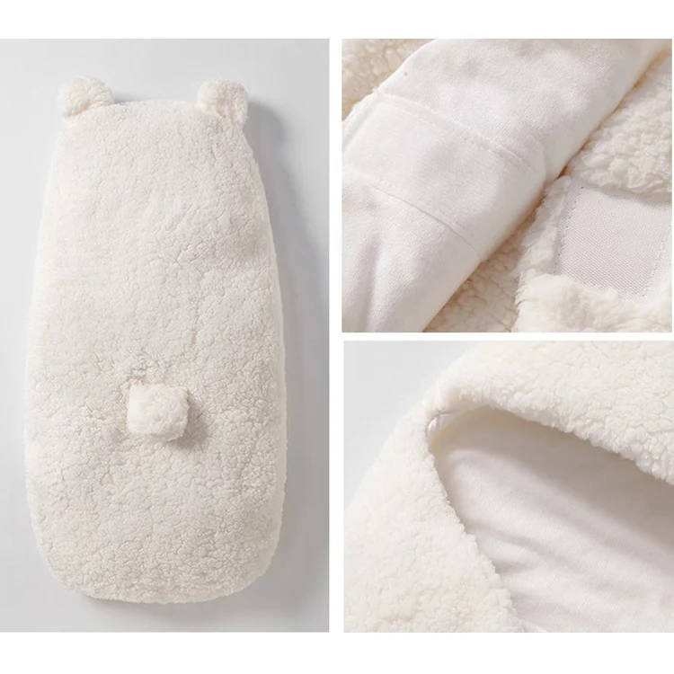 Fleece Infant Bear Hooded Sleeping Bag
