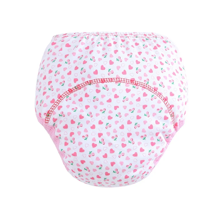 Reusable cloth diaper folded and packed in an OPP bag