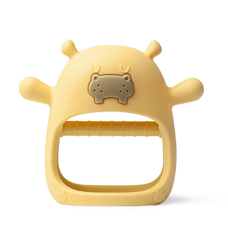 Teether worn on a baby's wrist during play