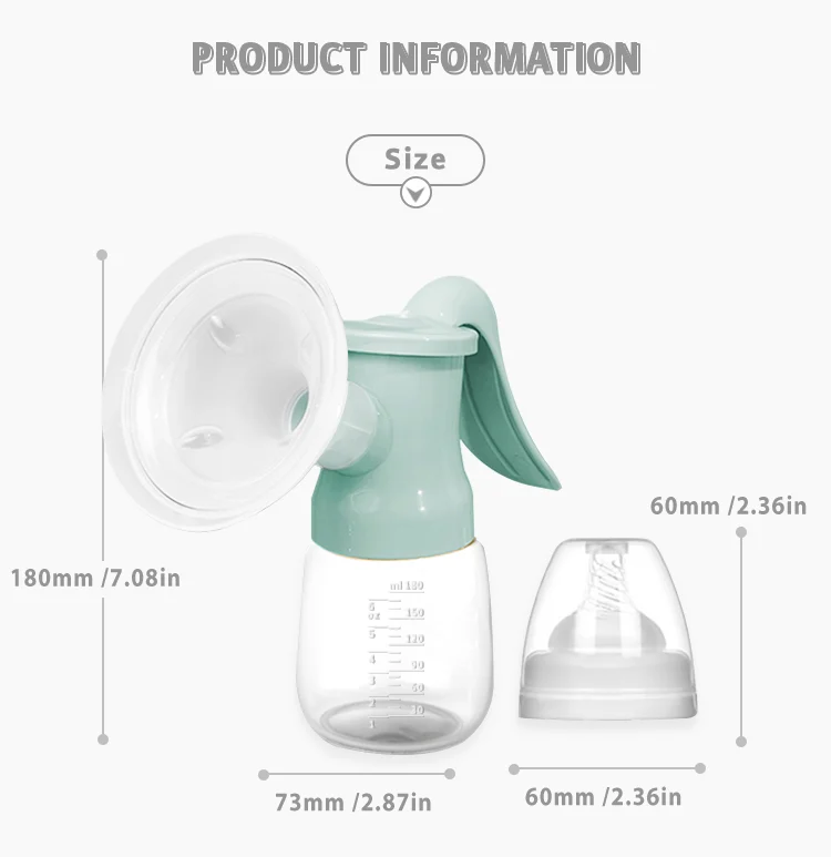 Hand Portable Feeding Manual Baby Breast Pump