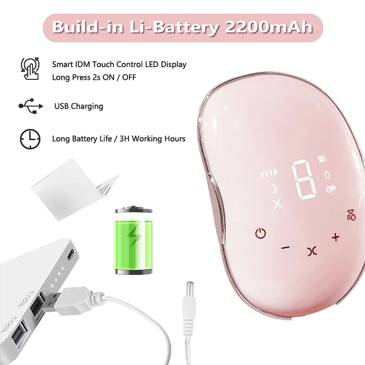Pump with USB charging cable and bottle assembly