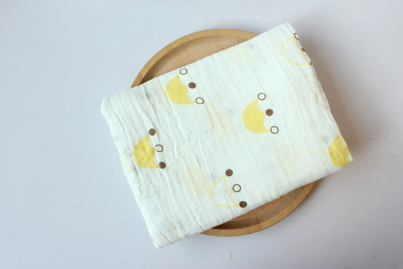 Newborn Unisex 2-Layer Bamboo Cotton Muslin Receiving Baby Swaddle Blanket