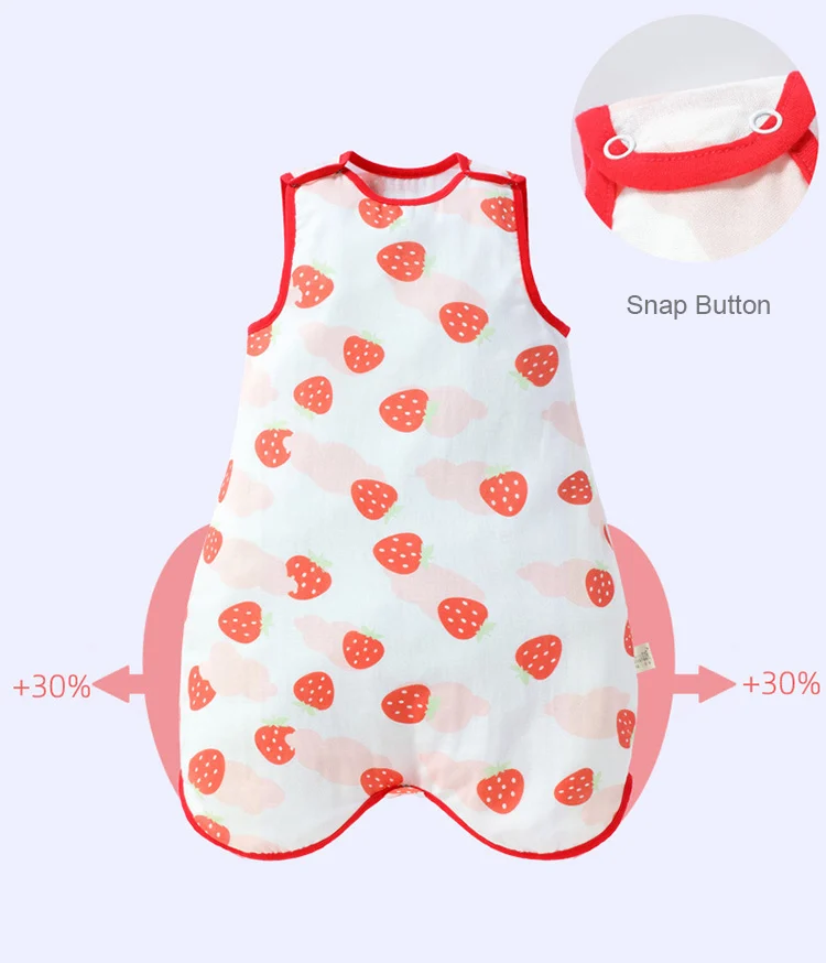 Newborn Summer Soft Gauze Sleep Sack Cotton Baby Sleeping Bags