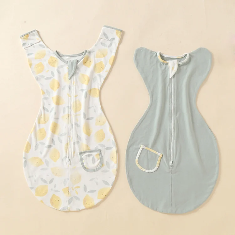 2-Way Zipper Soft Lightweight Wearable Baby Sleeping Bag Set