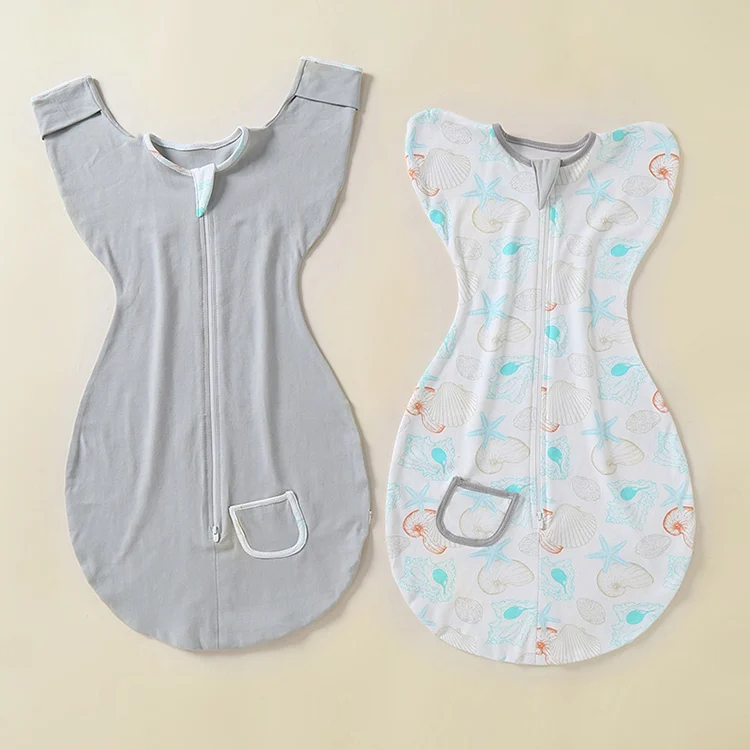 2-Way Zipper Soft Lightweight Wearable Baby Sleeping Bag Set
