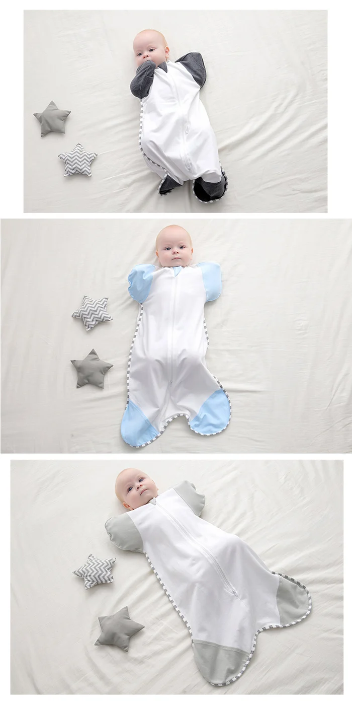 2-Way Zipper Baby Short Sleeve Body Suit Sleep Bag