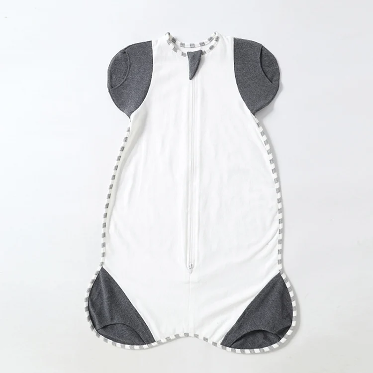 Pink 2-way zipper baby sleep bag with inverted zipper open at the bottom
