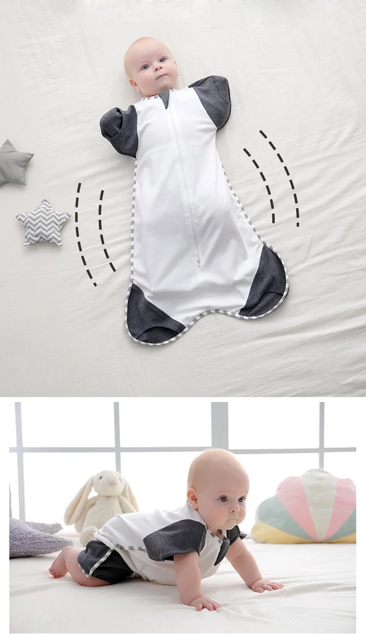 Front view of the sleep bag with the zipper fully open