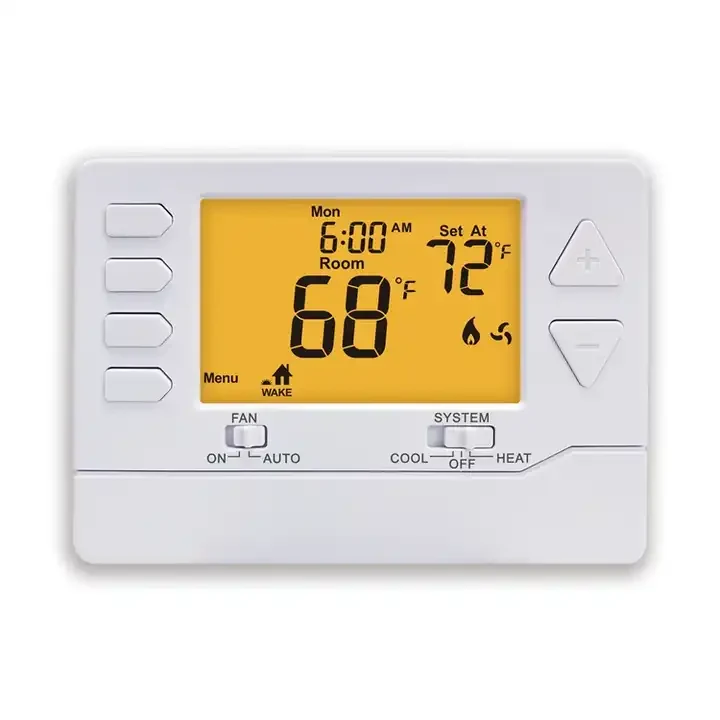 Model 3205 24V 7 day programmable air conditioner thermostat with digital LCD