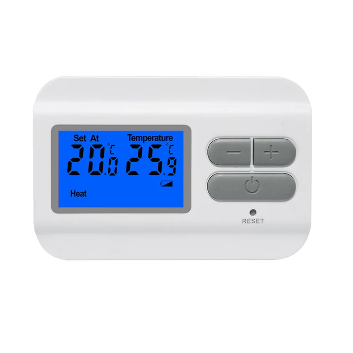 ST23 230V wired non-programmable heating thermostat with digital display