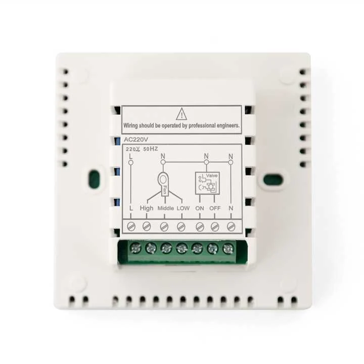OCTK301AC 230V central FCU air conditioner control panel with LCD, view 3