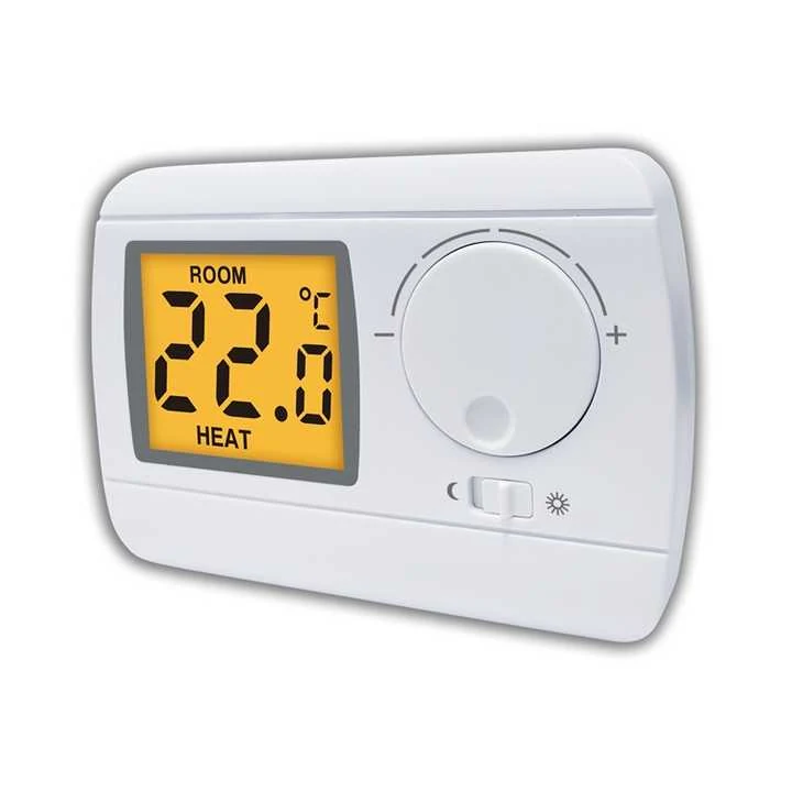 E3RF-L wireless RF gas boiler thermostat with colour LCD and matching receiver, view 3