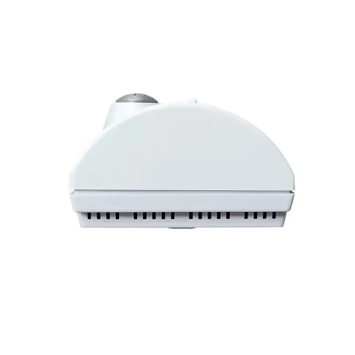 Model C3 indoor heating and cooling thermostat with push buttons and clock display, view 6