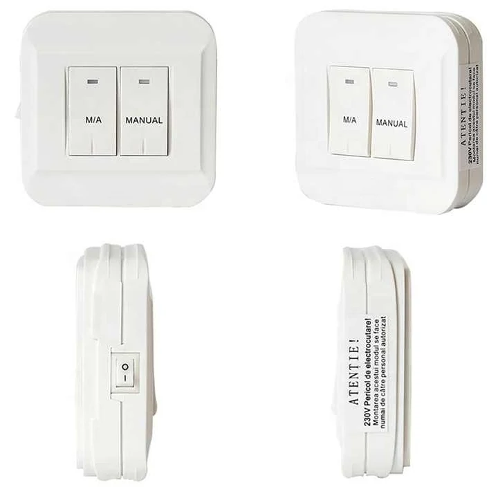 S2301RF wireless RF gas boiler thermostat with desk holder and receiver, view 5